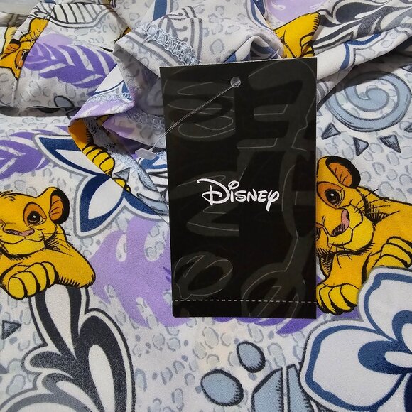 Scrubstar V-Neck Disney Simba Lion King Scrub Top Womens Short Sleeve Very Soft - Picture 2 of 10
